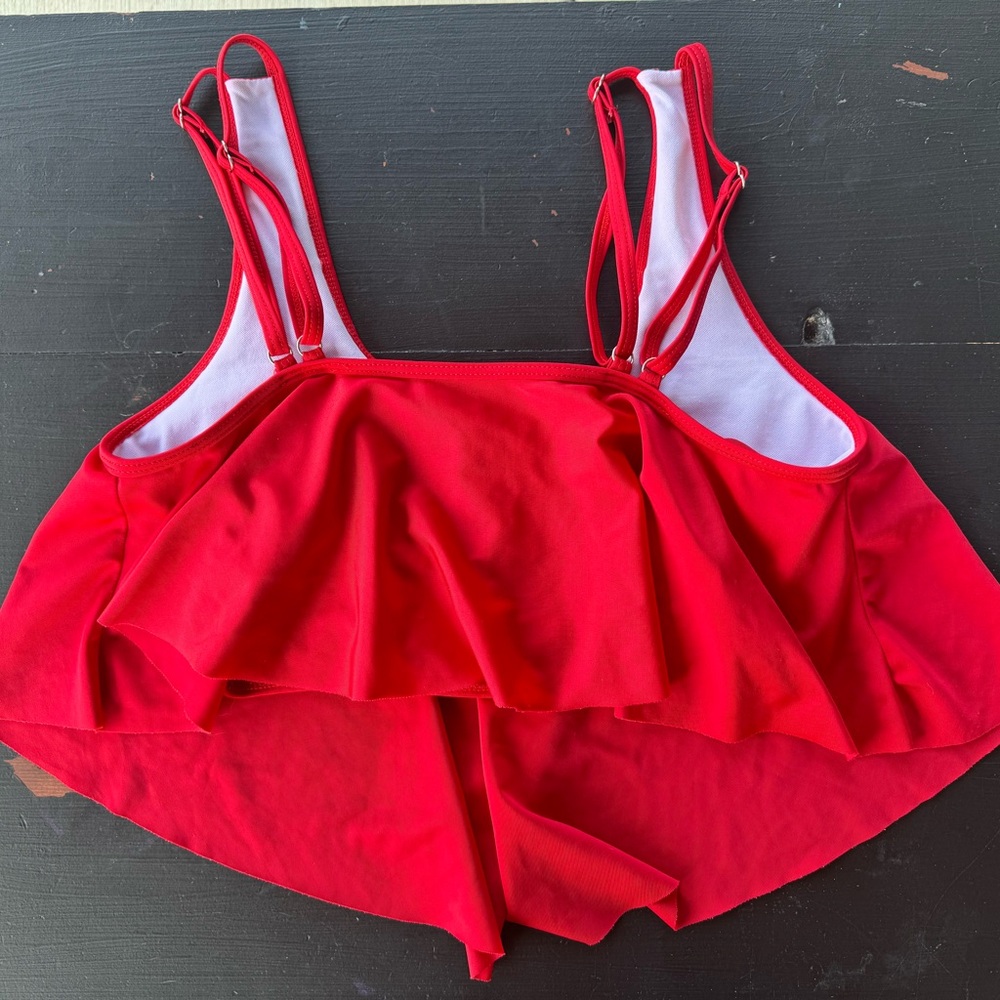 Bright Red Bikini Top - Picture 2 of 3